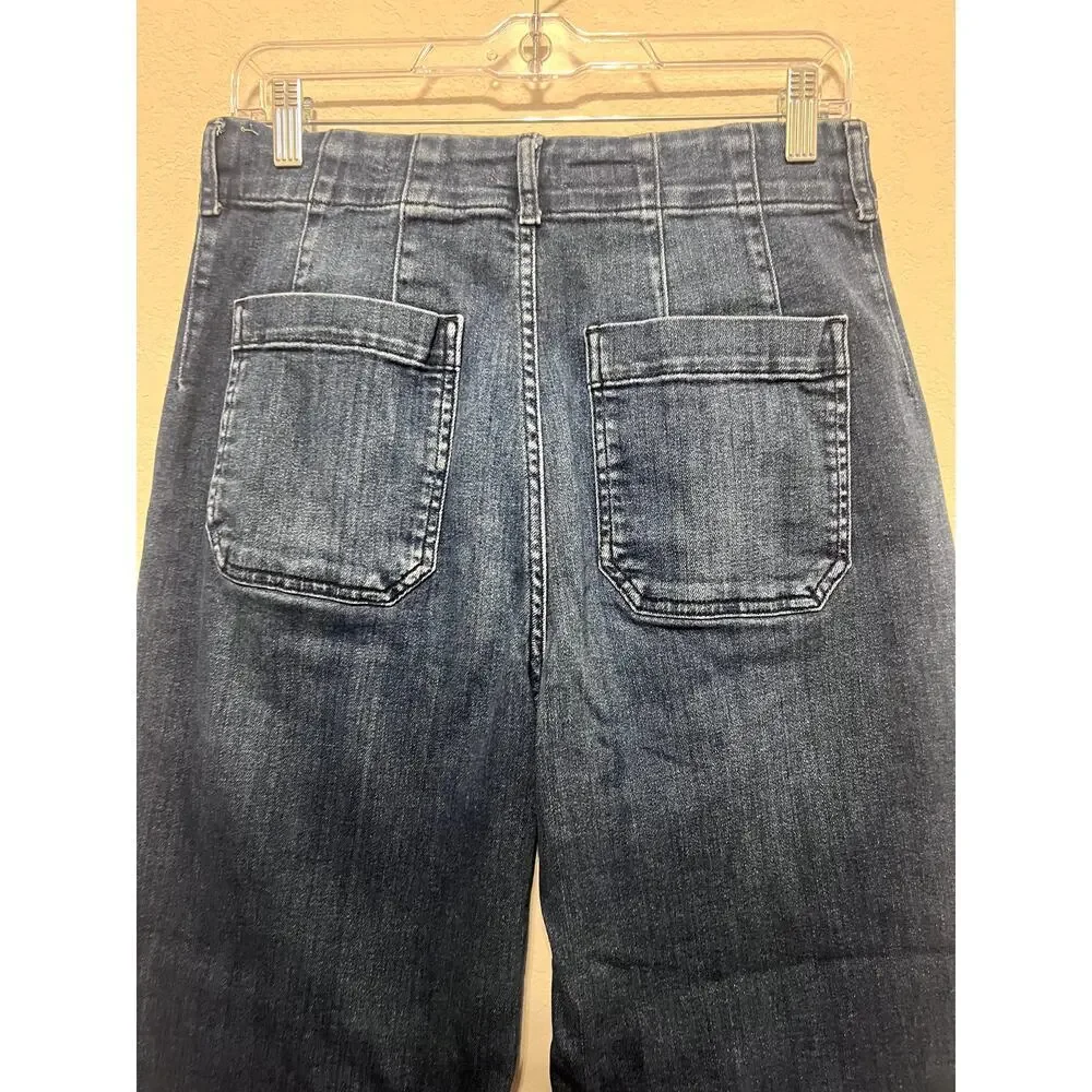 Pilcro & Letterpress The Skipper Wide Leg Jeans Size 30 - Picture 4 of 7